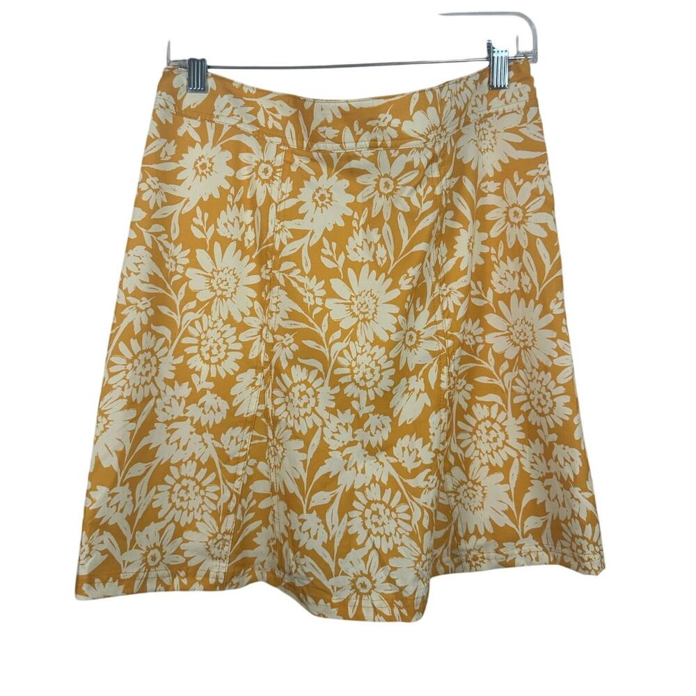 RipSkirt Hawaii Wrap Skirt Women Medium Marigold Floral Bathing Suit Coverup